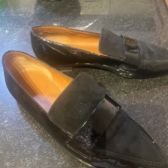Celine Black Leather Pointed Toe Shoes - Picture 1 of 1